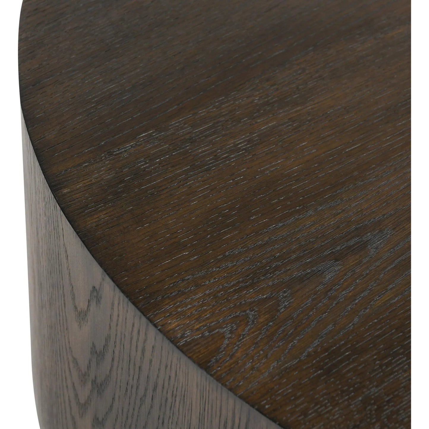 005 SI-2238840 | Closeup | Runa 42" Wood Coffee Table by Classic Home in brown. Made from oak veneer in a traditional style.