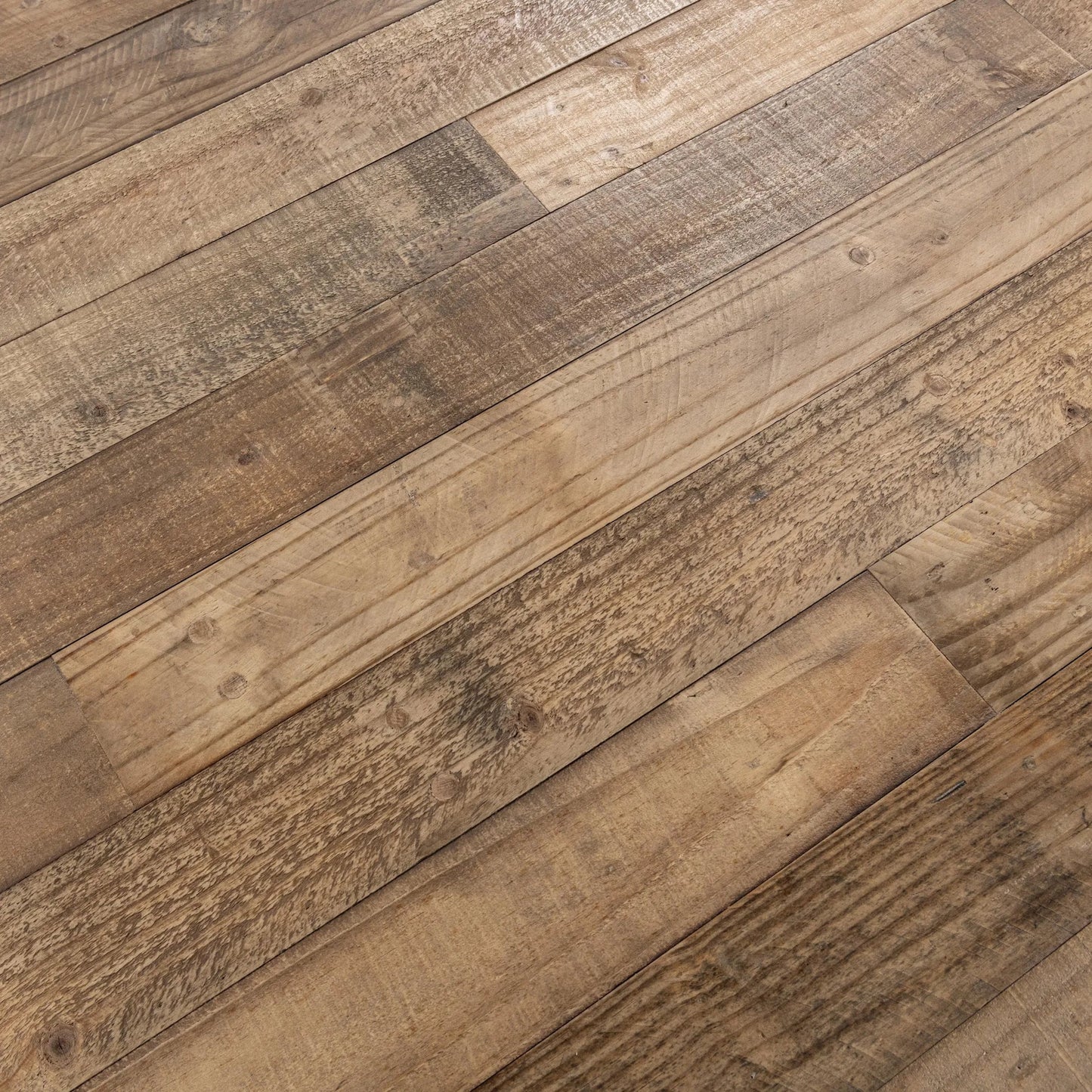 007 SI-2353717 | Closeup | Dita Reclaimed Pine Wood Dining Table by Kosas Home in natural. Made from reclaimed pine in a transitional style.