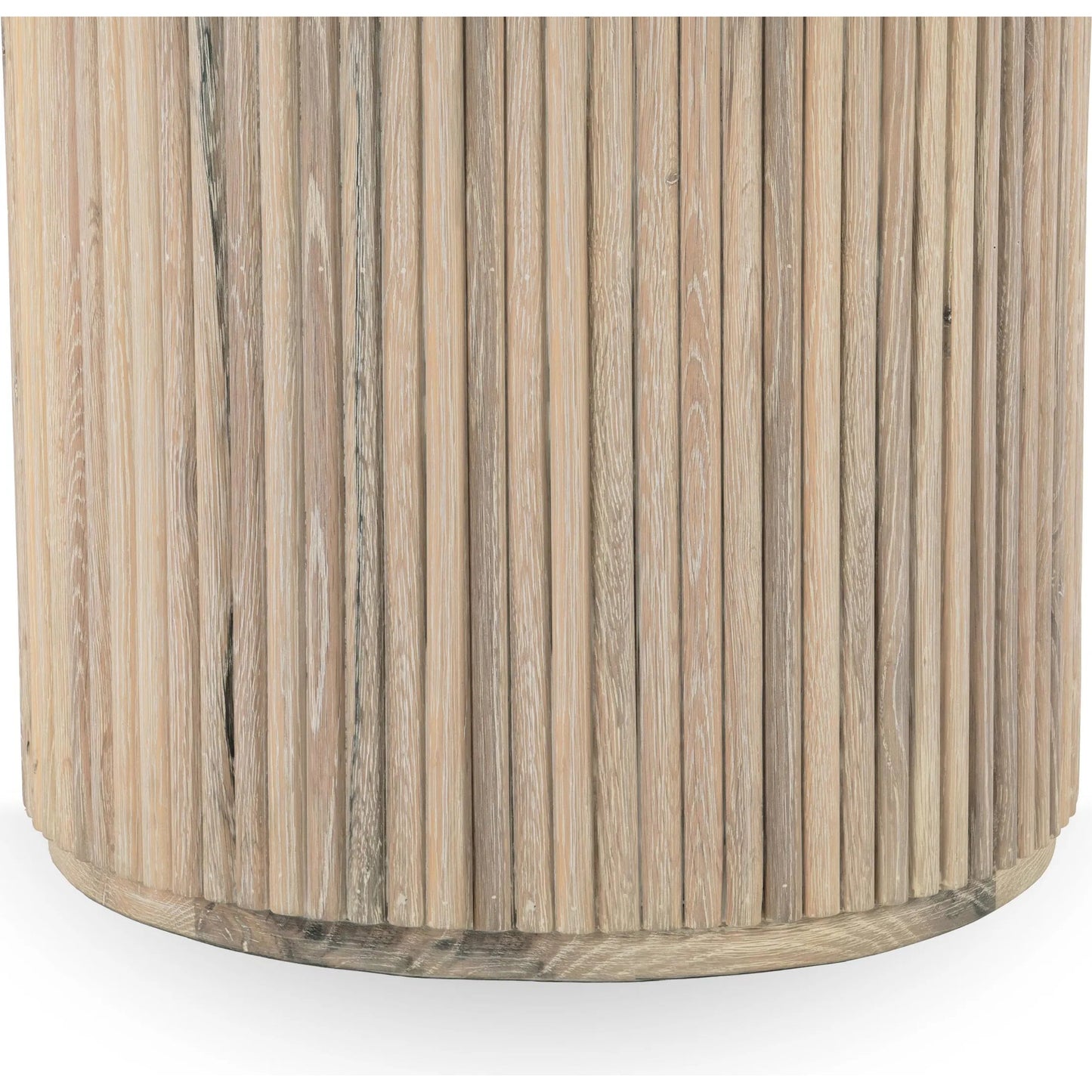 008 SI-2303286 | Closeup | Vander 55" Round Wood Dining Table by Classic Home. Made from oak veneer in a unique style.