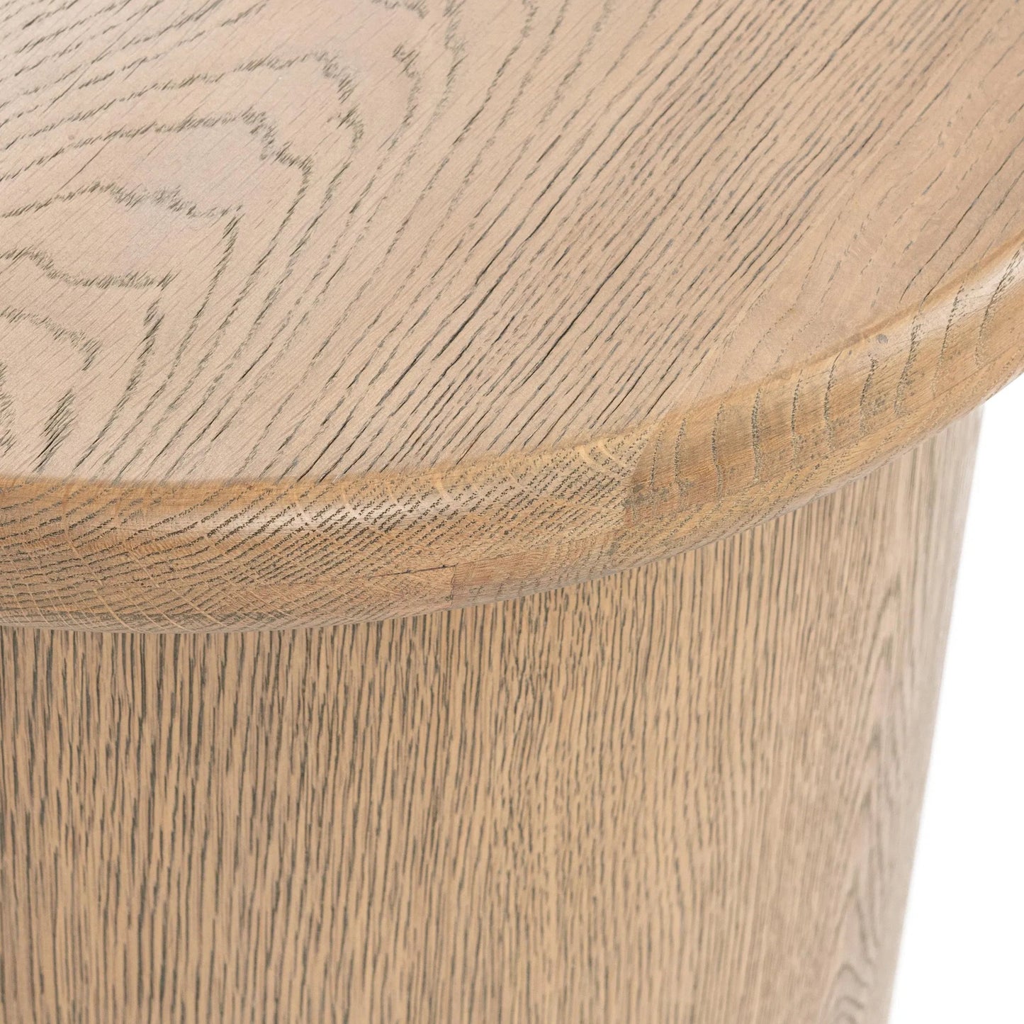 006 SI-2303288 | Closeup | Runa Wood End Table by Classic Home. Made from oak veneer in a transitional style.