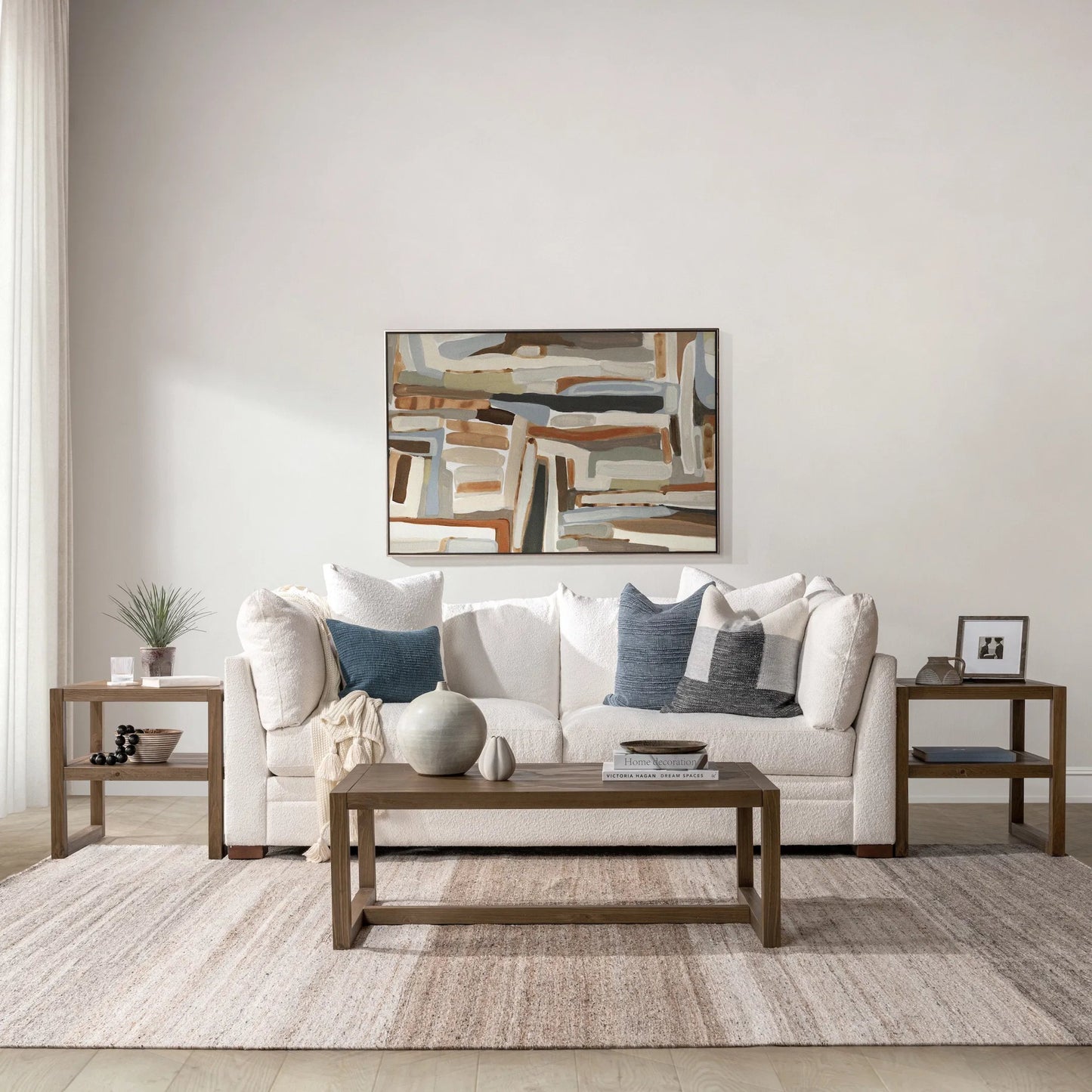 014 SI-2388548 | Lifestyle | Fenmore Coffee Table by Kosas Home. Made from pine wood in a unique style.