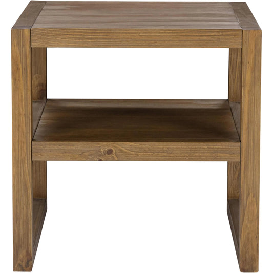 001 SI-2388554 | Primary Silo | Fenmore End Table by Kosas Home in brown. Made from pine wood in a transitional style.