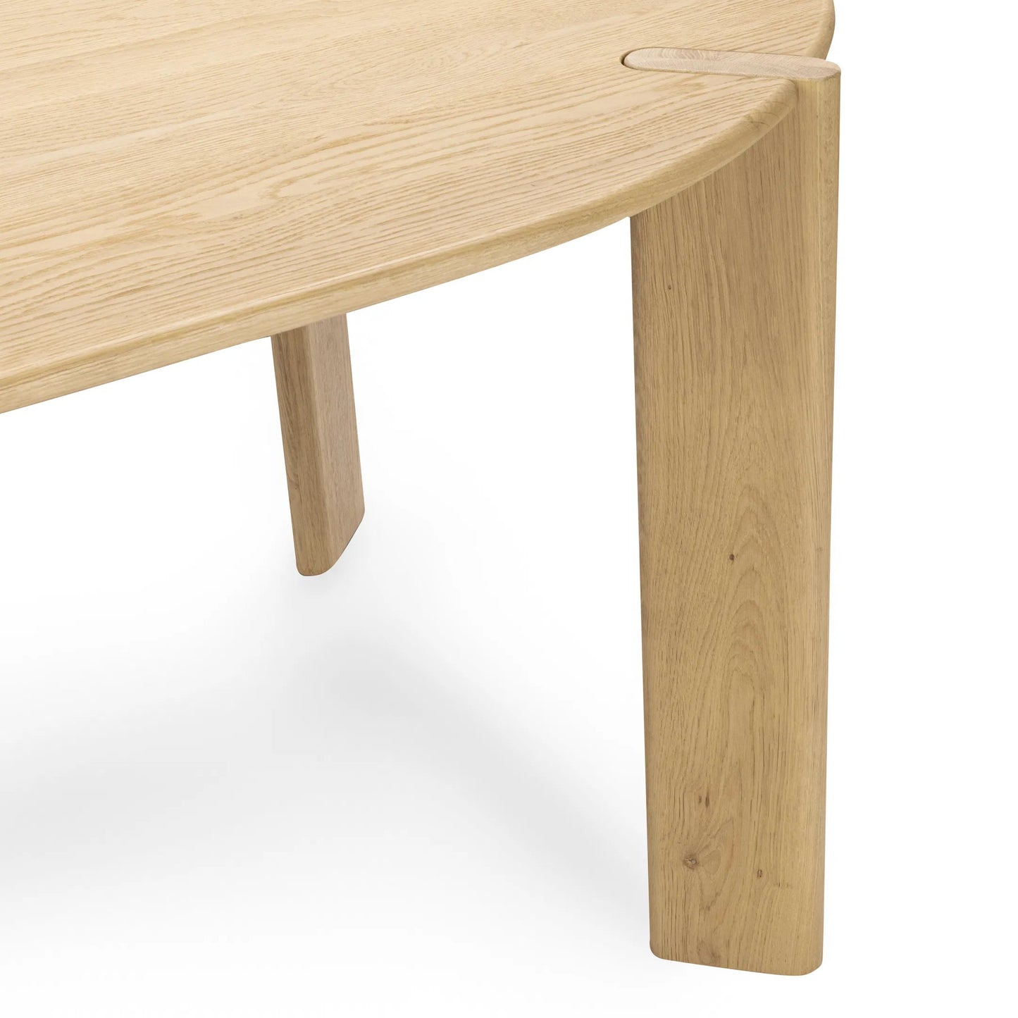 003 SI-2388519 | Additional Silo | Kering Oak Wood Oval Dining Table by Kosas Home in natural. Made from solid oak wood in a unique style.