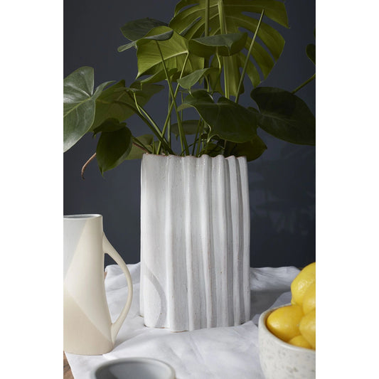 Artemis Vase by Accent Decor in white. Made from ceramic in a modern style.
