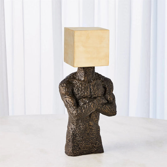 Cube Hero by Global Views in bronze. Made from iron, cast iron, brass in a eclectic & global style.