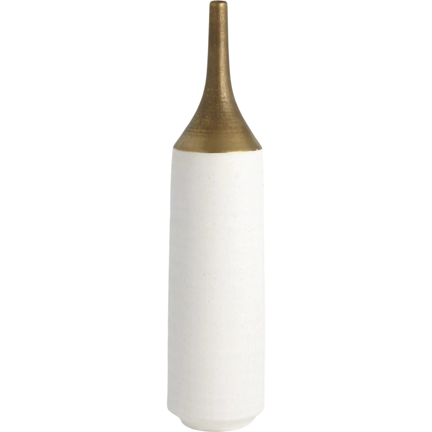 001 SR-940086 | Primary Silo | Two Toned Vase by Global Views in gold. Made from ceramic in a eclectic & global style.