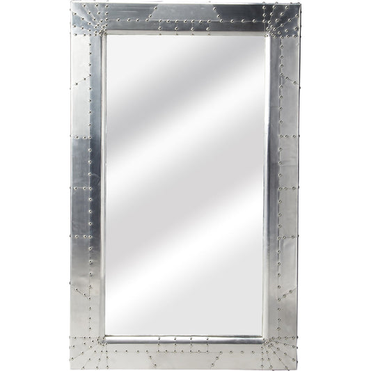 000 O-BUTLER-5118330 | Primary Silo | Midway Aviator Wall Mirror by Butler Specialty Company in silver and industrial chic. Made from shiny aluminium in a modern style.