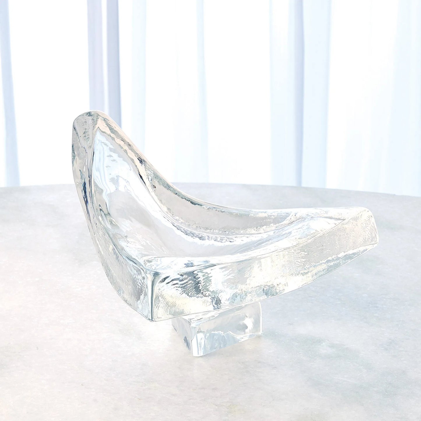 006 SR-893374 | Additional Silo | Triangle Slab Bowl by Global Views. Made from glass in a eclectic & global style.