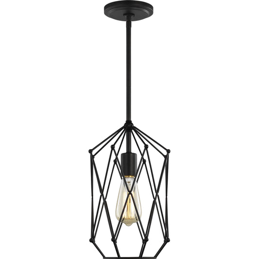 Zarra Small One Light Lantern by Visual Comfort & Co.. Made from steel in a modern style.