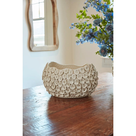 Luanda Bowl by Accent Decor in white. Made from ceramic in a modern style.