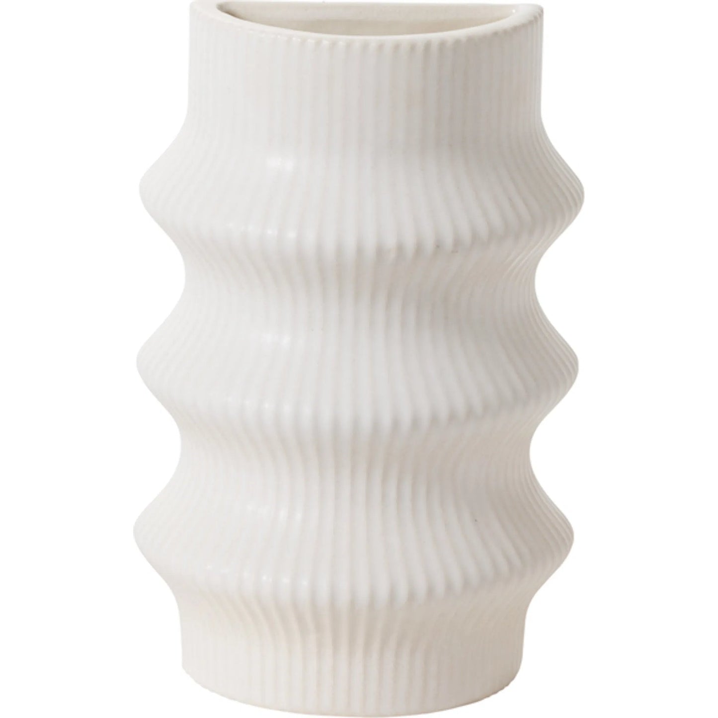 002 SI-2254554 | Primary Silo | Claude Vase Bookend by Accent Decor in off-white. Made from ceramic in a modern style.