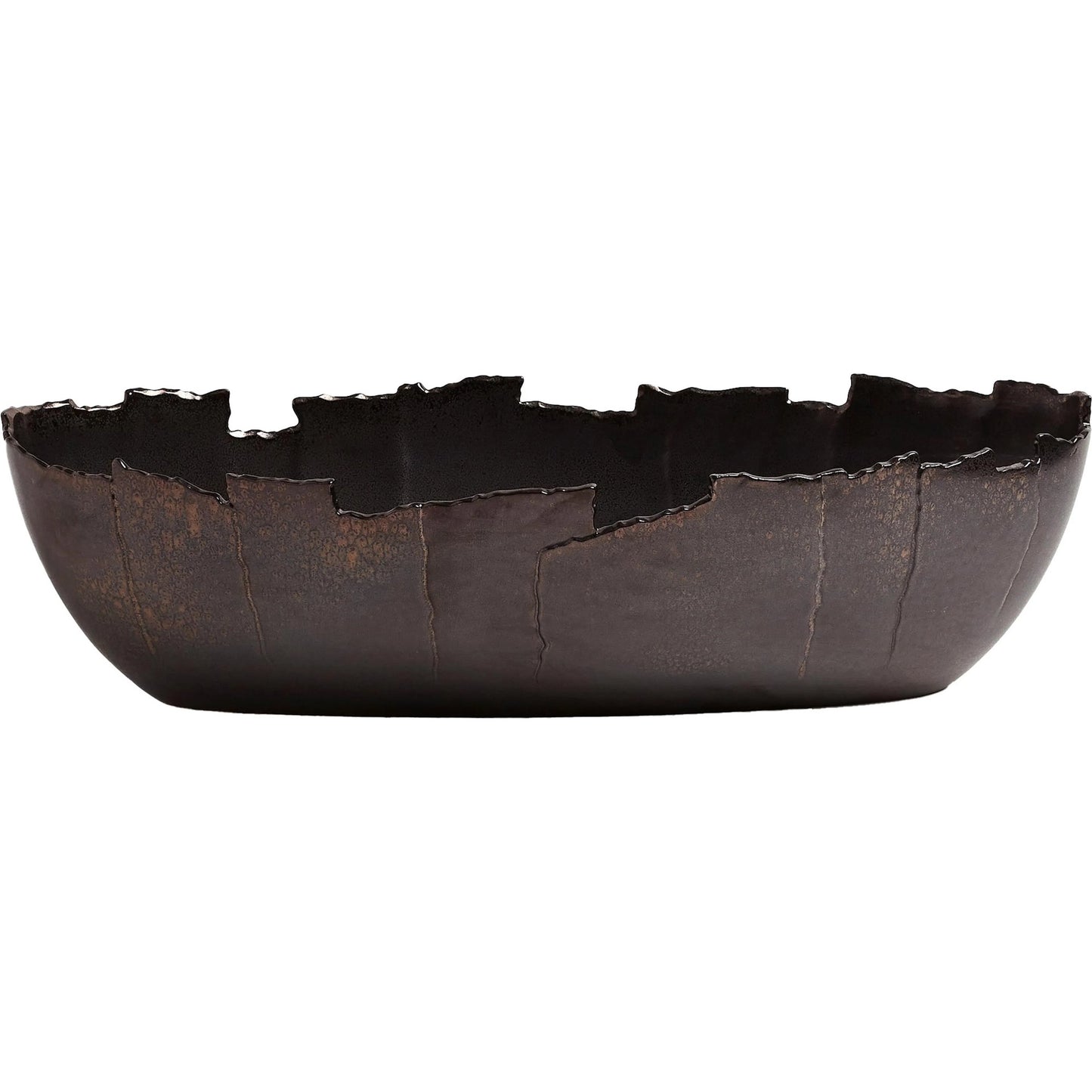 002 SR-827986 | Additional Silo | San Andreas Bowl by Global Views in reactive bronze. Made from ceramic in a eclectic & global style.