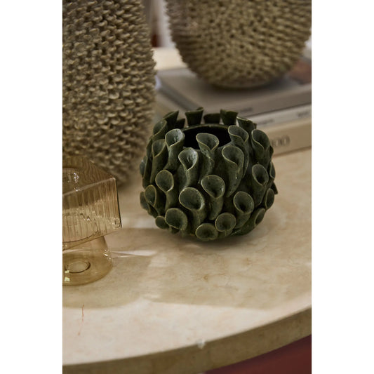 Pandora Vase by Accent Decor in green. Made from ceramic in a eclectic & global style.
