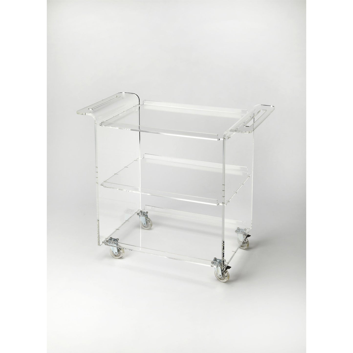 002 O-BUTLER-5169335 | Additional Silo | Crystal Clear Acrylic Trolley Server by Butler Specialty Company in clear and clear acrylic. Made from clear acrylic in a modern style.