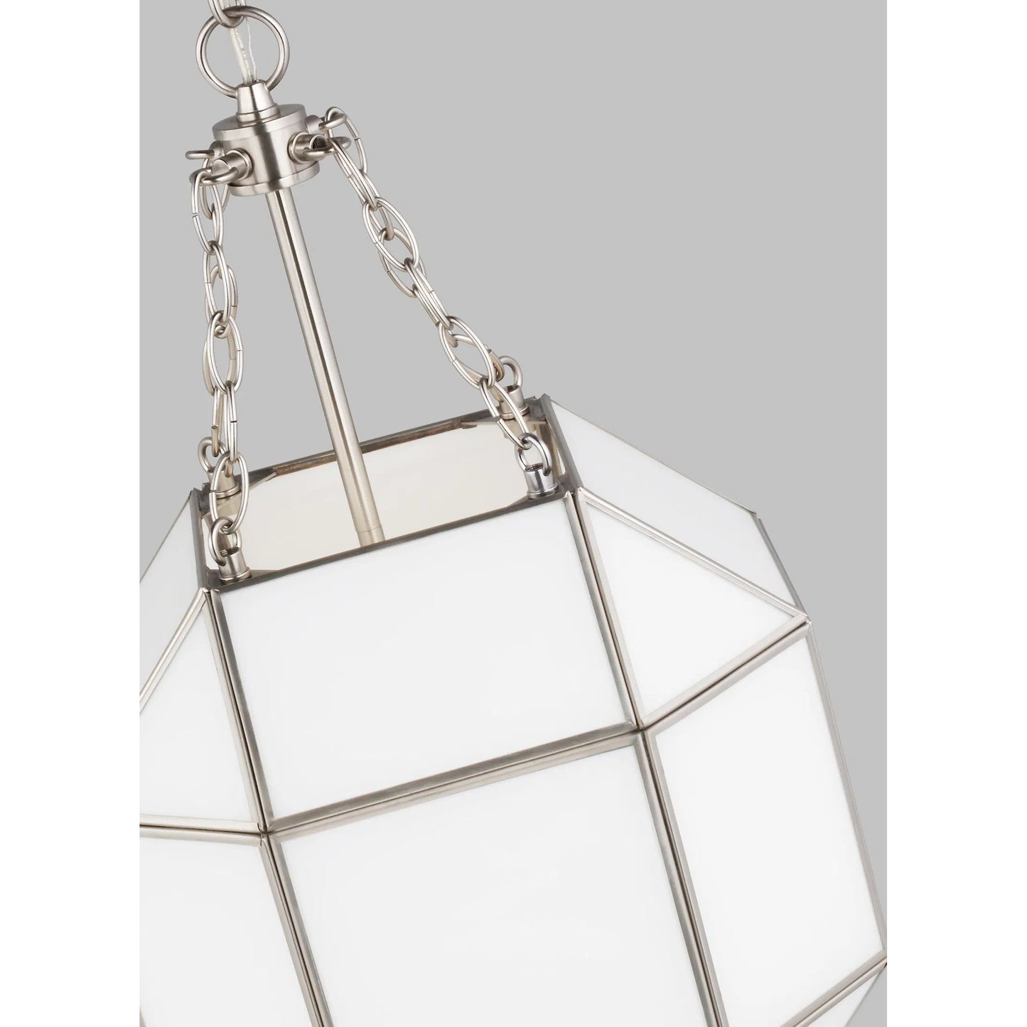015 SI-2226715 | Closeup | Morrison Small Three Light Lantern by Visual Comfort & Co.. Made from steel in a unique style.