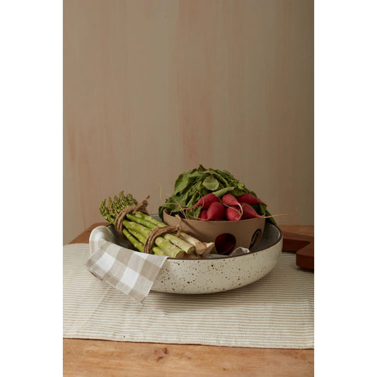 Madden Serving Bowl by Accent Decor in white. Made from ceramic in a modern style.