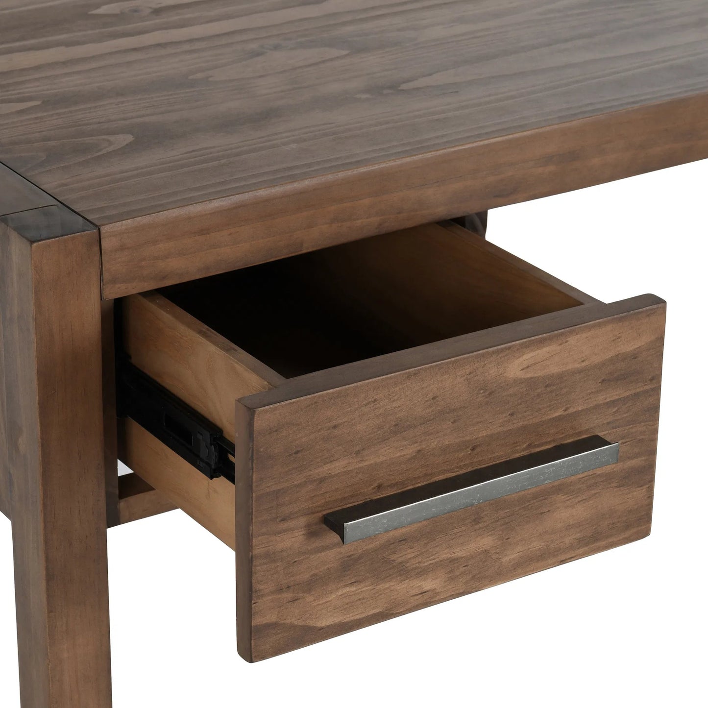 013 SI-2388550 | Closeup | Fenmore Desk by Kosas Home. Made from pine wood in a unique style.