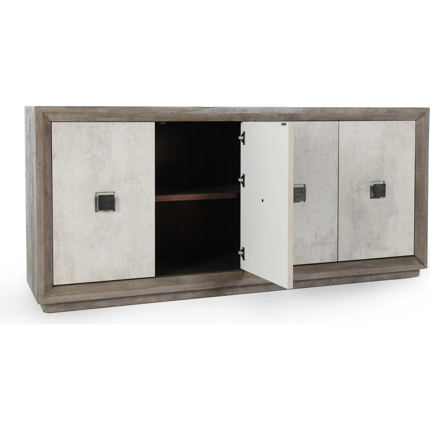 004 SI-2237272 | Additional Silo | Denver 80" Sideboard Buffet by Classic Home in distressed gray, antique white. Made from unique in a transitional style.