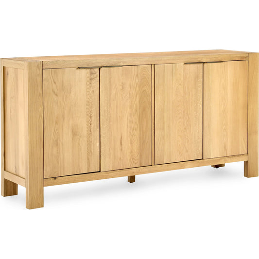 Parsons Four Door Sideboard by Kosas Home. Made from oak wood in a modern style.