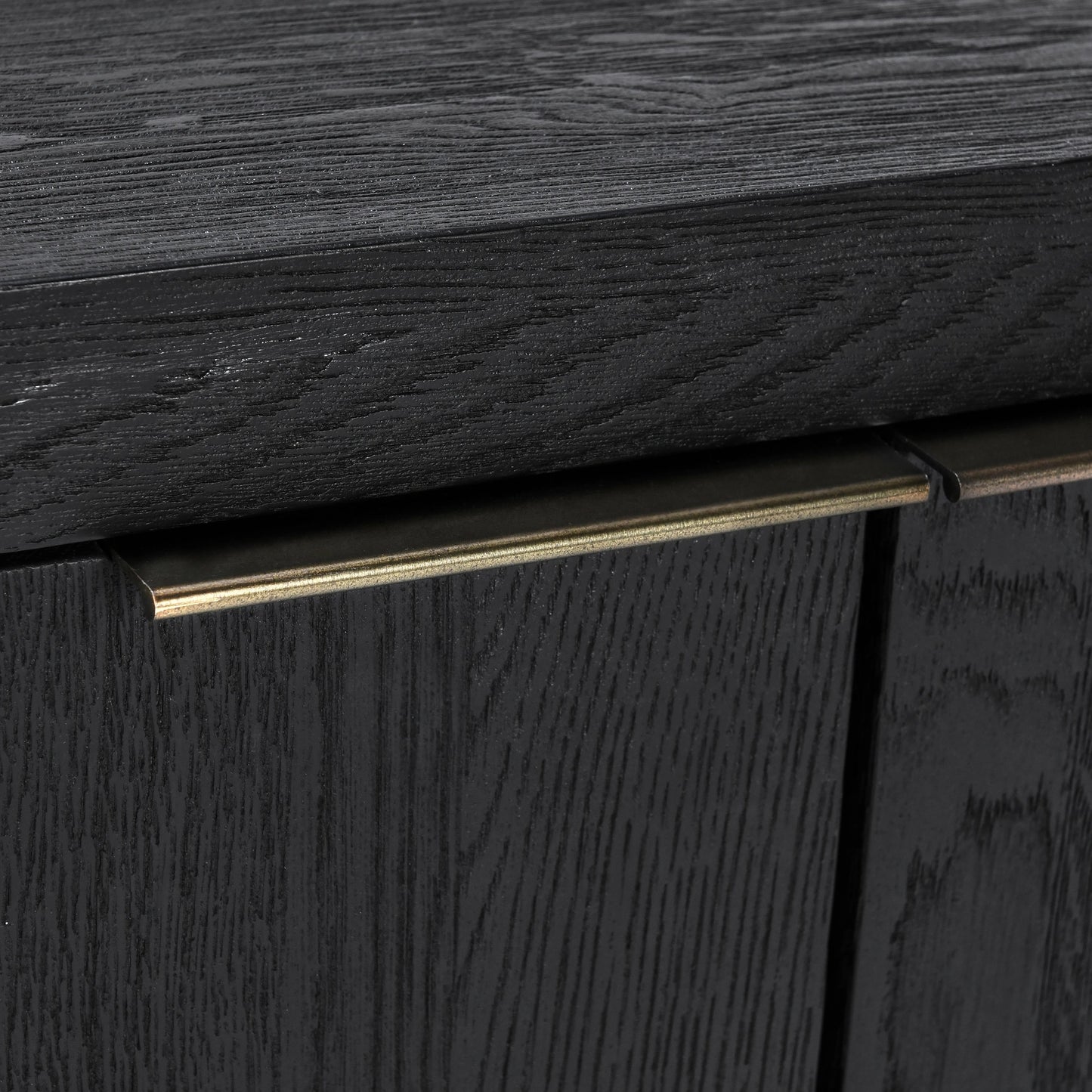 018 SI-2160299 | Closeup | Parsons Four Door Sideboard by Kosas Home. Made from oak wood in a modern style.