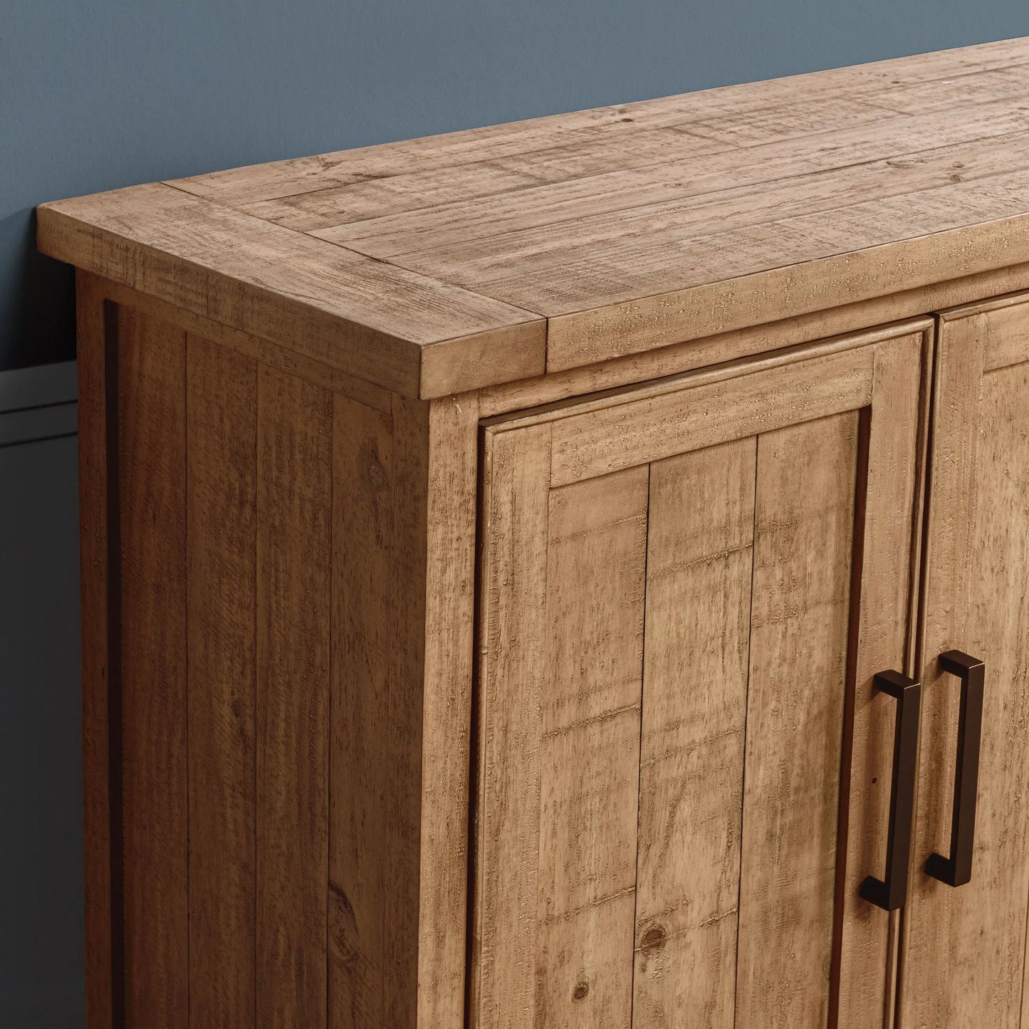 008 SI-2353727 | Additional Silo | Allegra 4-Door Reclaimed Pine Wood Buffet Sideboard by Kosas Home in natural. Made from reclaimed pine in a unique style.