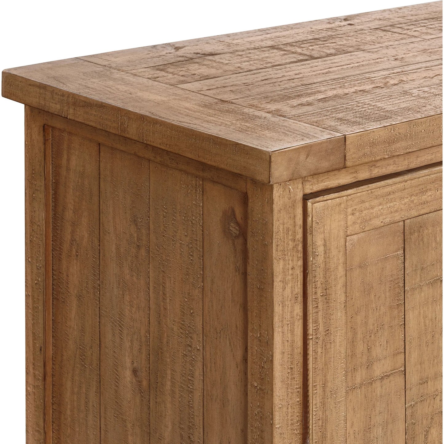 006 SI-2353727 | Additional Silo | Allegra 4-Door Reclaimed Pine Wood Buffet Sideboard by Kosas Home in natural. Made from reclaimed pine in a unique style.