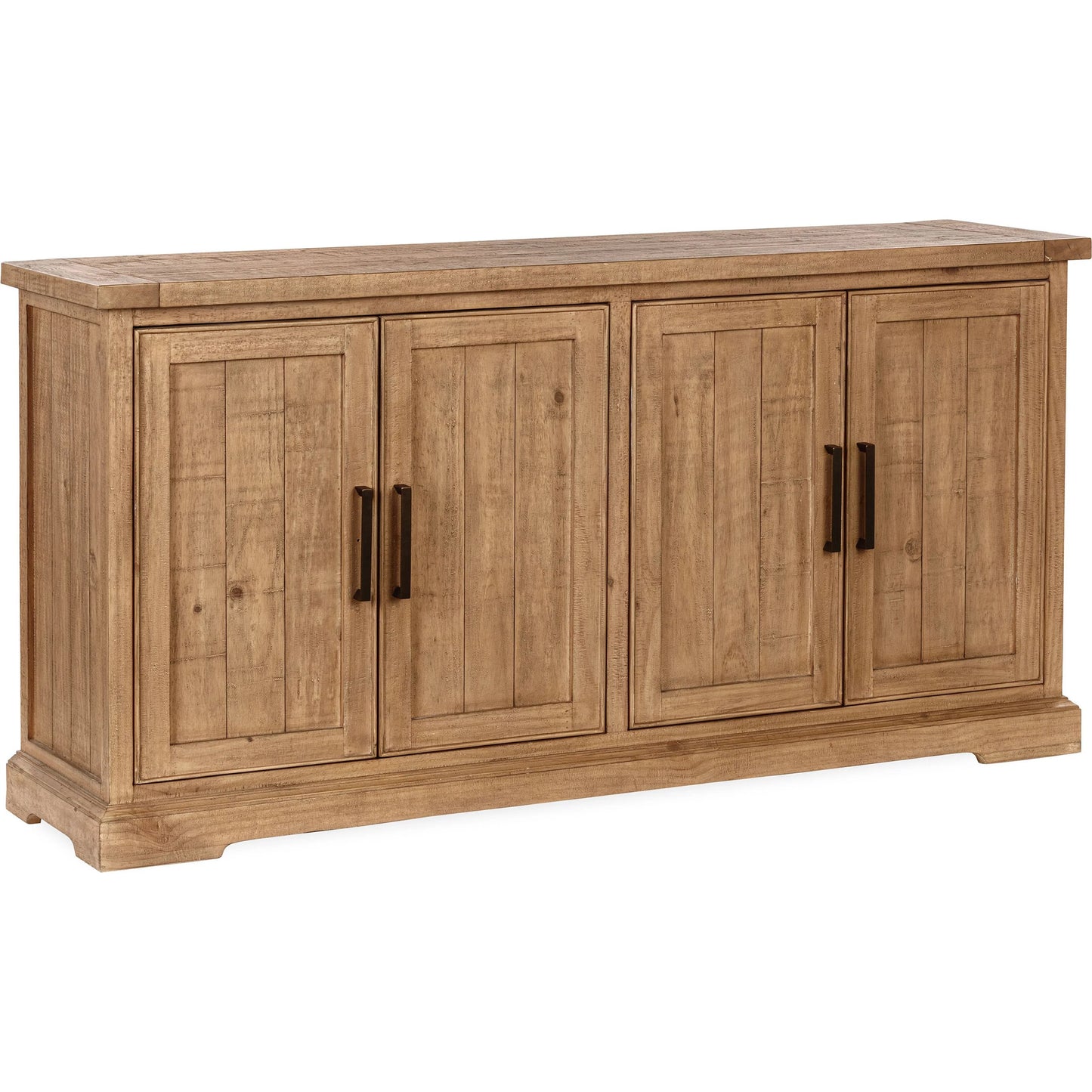 001 SI-2353727 | Primary Silo | Allegra 4-Door Reclaimed Pine Wood Buffet Sideboard by Kosas Home in natural. Made from reclaimed pine in a unique style.