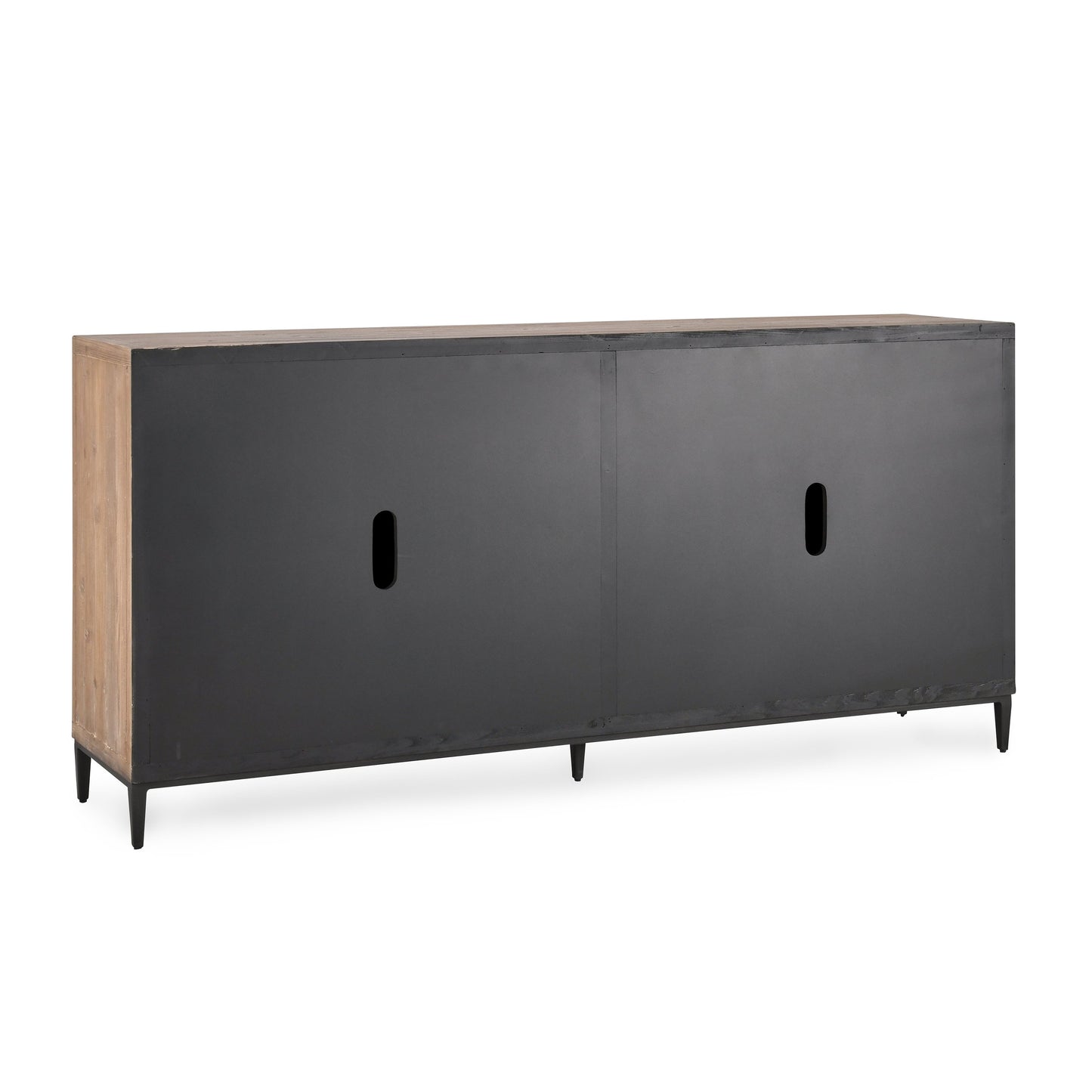 003 SI-2007488 | Additional Silo | Mave 4-Door Sideboard by Classic Home in multi-tone natural. Made from reclaimed elm, reclaimed pine, iron base in a modern style.