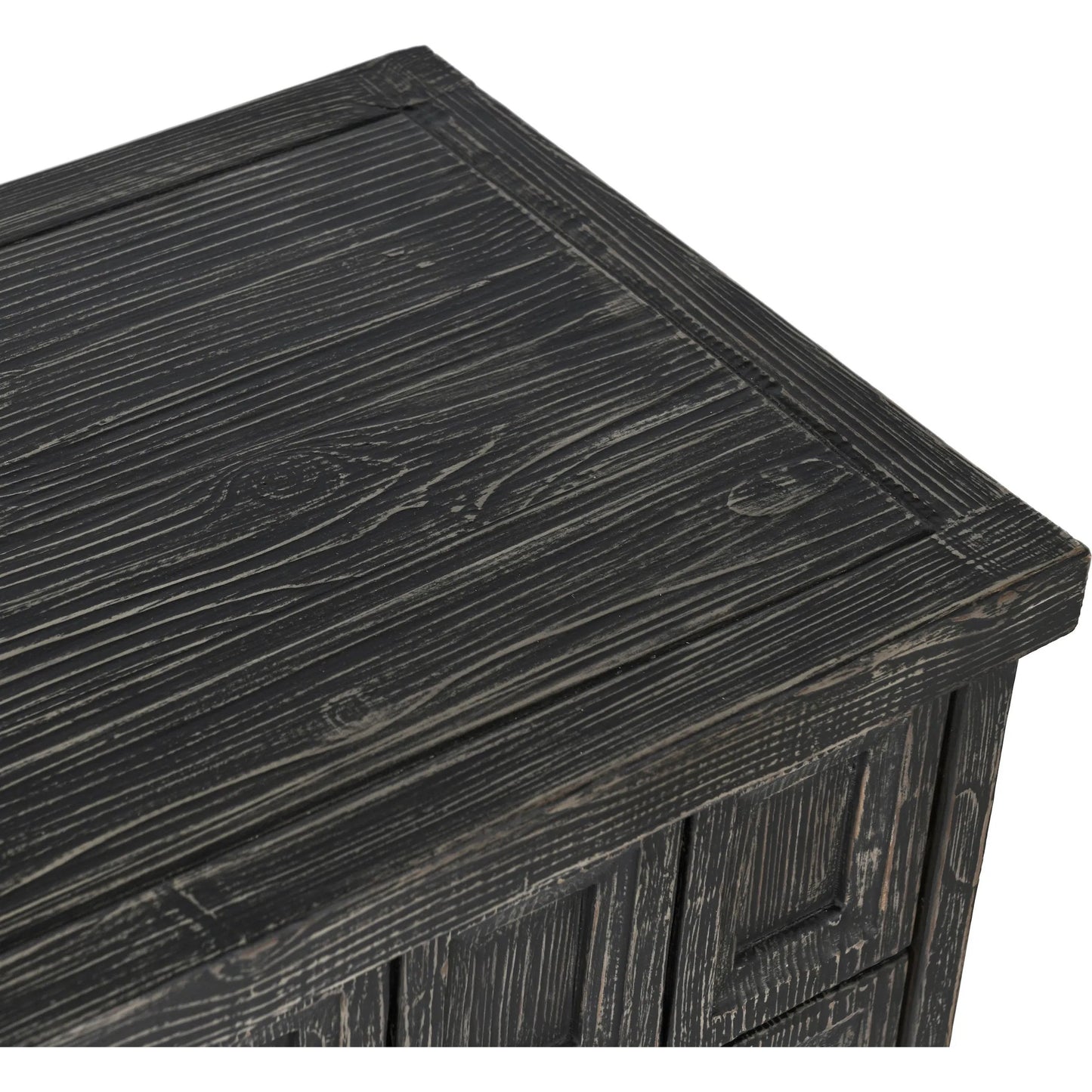 004 SI-2353846 | Closeup | Willmark 6-Door Reclaimed Pine Wood Sideboard Buffet by Classic Home. Made from reclaimed pine in a traditional style.