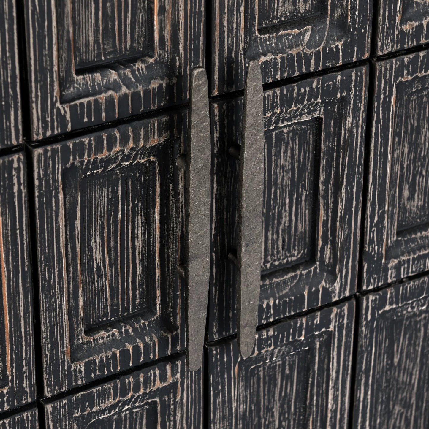 008 SI-2353846 | Closeup | Willmark 6-Door Reclaimed Pine Wood Sideboard Buffet by Classic Home. Made from reclaimed pine in a traditional style.