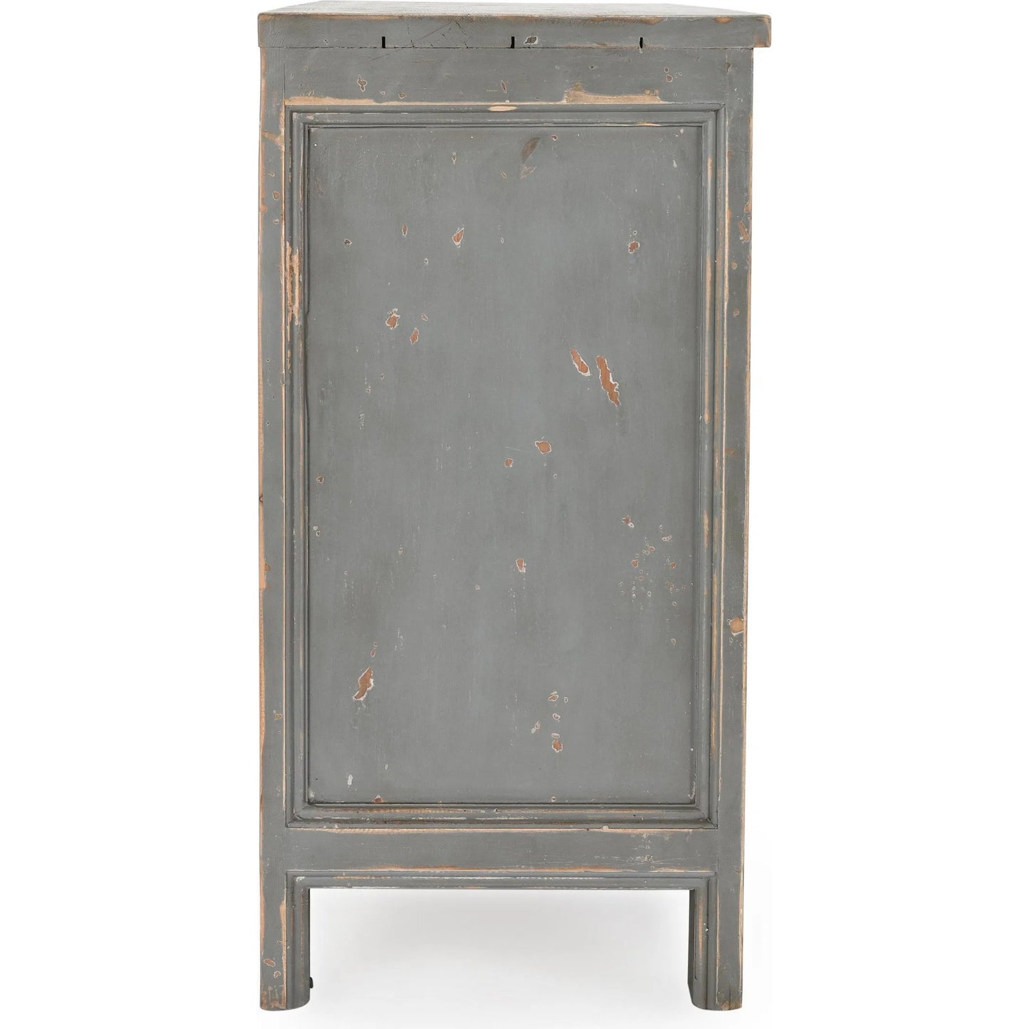 009 SI-2353776 | Additional Silo | Amherst 4-Drawer Reclaimed Pine Wood Sideboard Buffet by Classic Home in gray. Made from reclaimed pine in a rustic style.