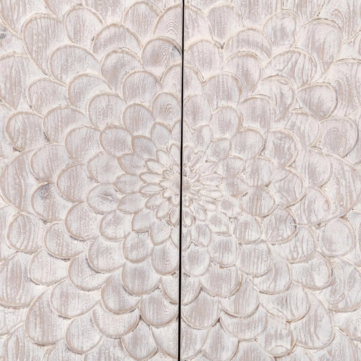 008 SI-2162598 | Closeup | Astrid 4DR Sideboard Vintage by Classic Home in cream. Made from reclaimed pine in a modern style.