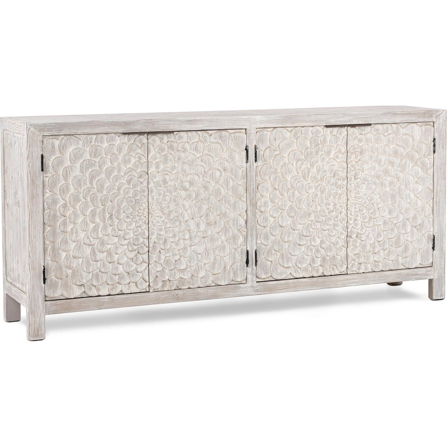 001 SI-2162598 | Primary Silo | Astrid 4DR Sideboard Vintage by Classic Home in cream. Made from reclaimed pine in a modern style.
