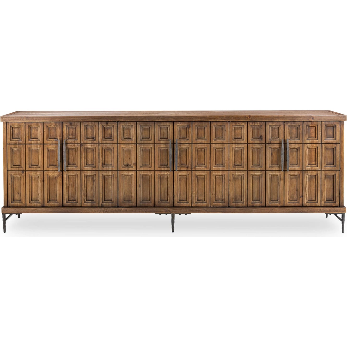 003 SI-2259093 | Additional Silo | Willmark 6-Door Reclaimed Pine Sideboard Buffet by Classic Home in brown. Made from reclaimed pine in a traditional style.