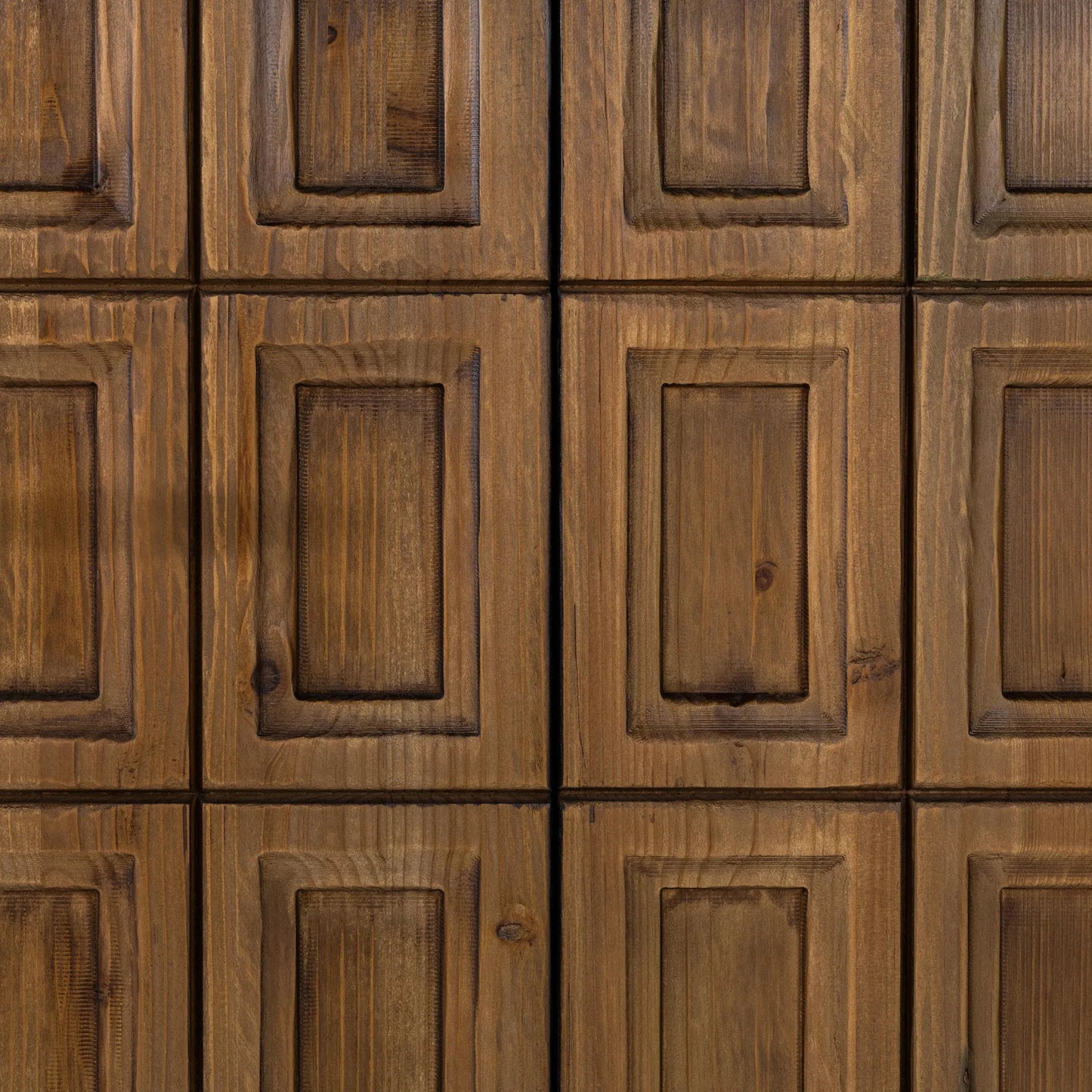 011 SI-2259093 | Closeup | Willmark 6-Door Reclaimed Pine Sideboard Buffet by Classic Home in brown. Made from reclaimed pine in a traditional style.