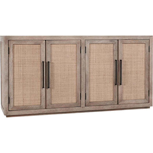 001 SI-2238862 | Primary Silo | Jensen 72" Wood and Cane Weave Buffet Sideboard by Classic Home in taupe. Made from mango wood, cane in a transitional style.