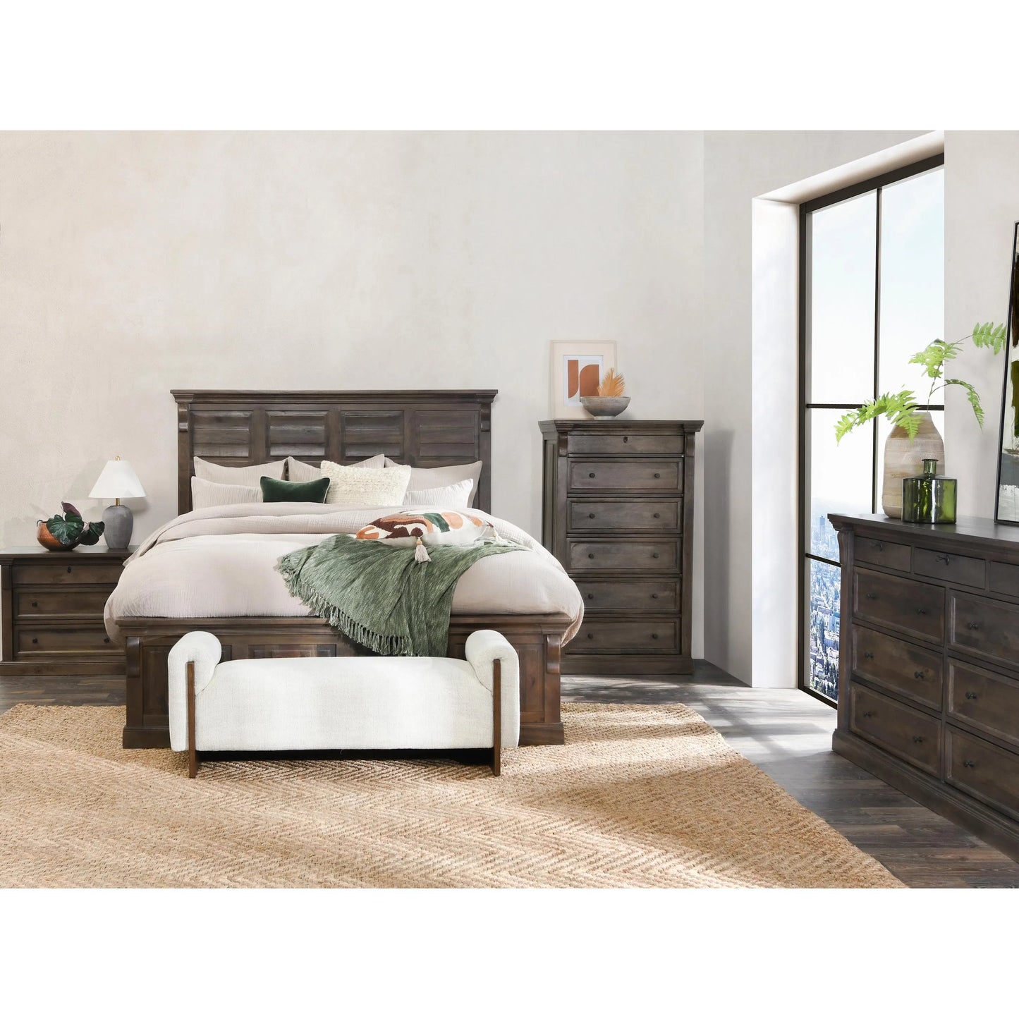 009 SI-2238866 | Lifestyle | Adelaide Six-Drawer Mango Wood Chest Dresser by Classic Home in cocoa brown. Made from mango wood in a traditional style.