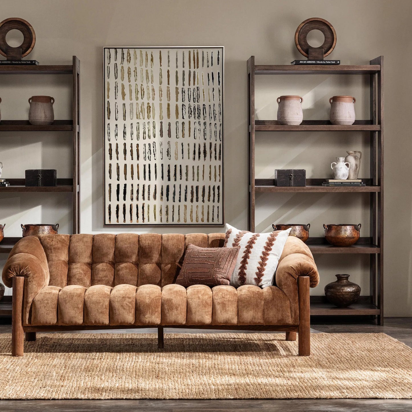 007 SI-2533221 | Lifestyle | Marine Solid Bookcase by Classic Home in cocoa brown. Made from mango wood in a unique style.