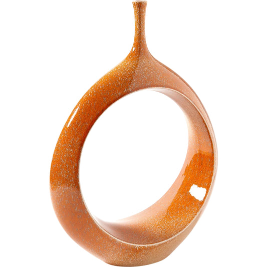 001 SR-701761 | Primary Silo | Open Ring Vase by Global Views. Made from ceramic in a eclectic & global style.