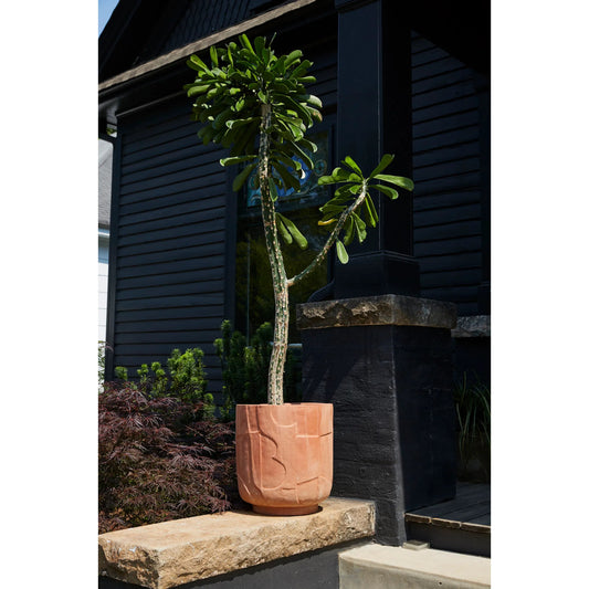 Stratford Planter by Accent Decor in terracotta. Made from ceramic in a modern style.