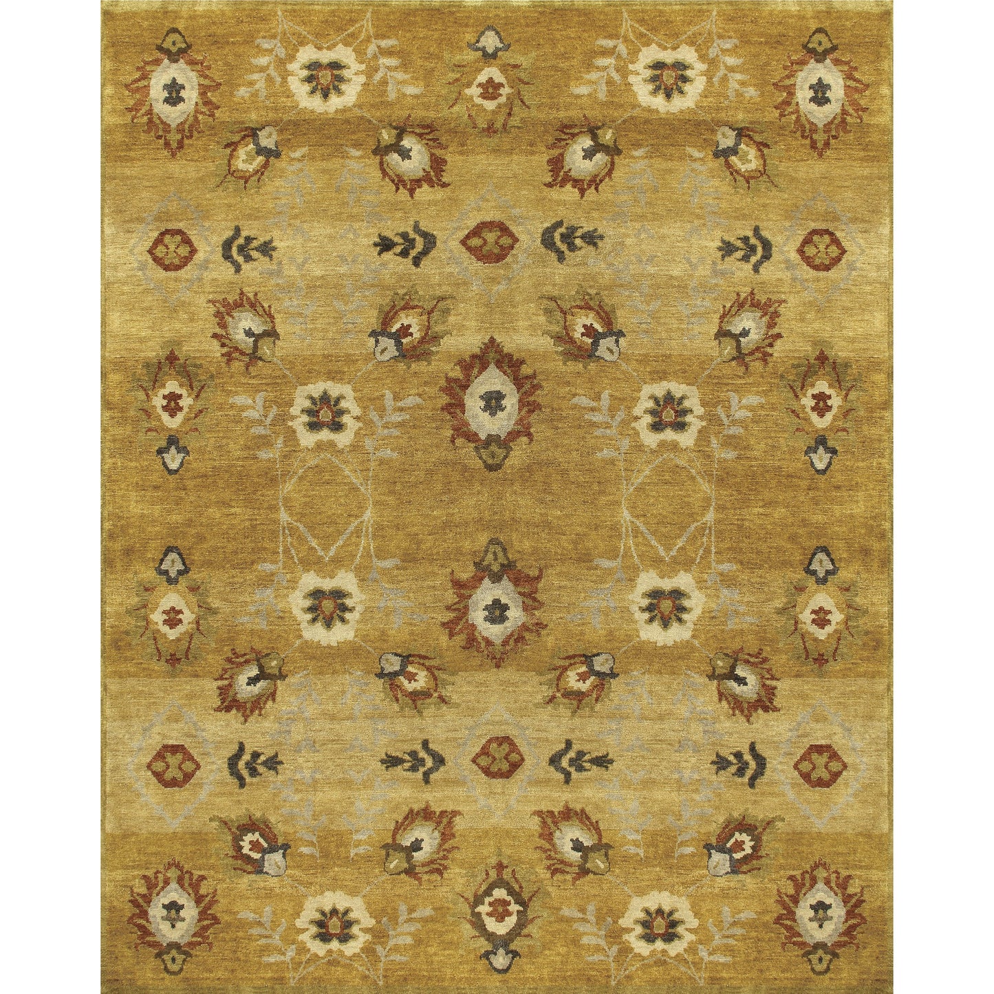 001 SI-1868462 | Primary Silo | Amzad Wool Rug - 6114F by Feizy in gold. Made from wool in a unique style.