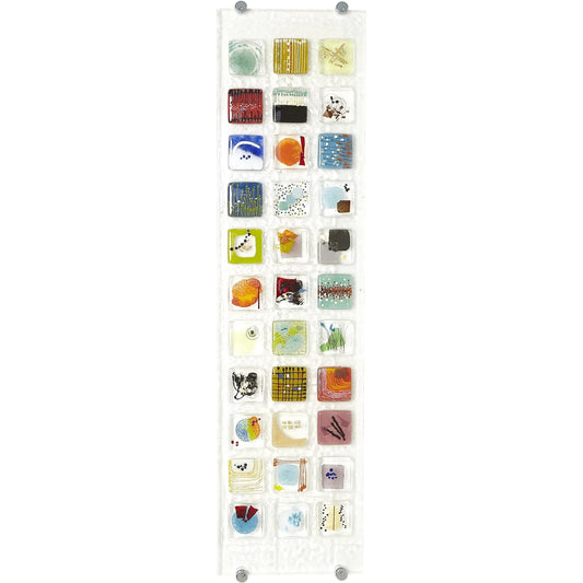 001 SR-891304 | Primary Silo | Art Glass Wall Panel I by Global Views in multi. Made from art glass in a modern style.
