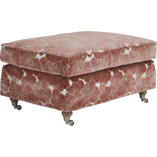 001 SI-2242663 | Primary Silo | Athos Ottoman with Pewter Casters by Barclay Butera in nouveau. Made from unique in a eclectic & global style.