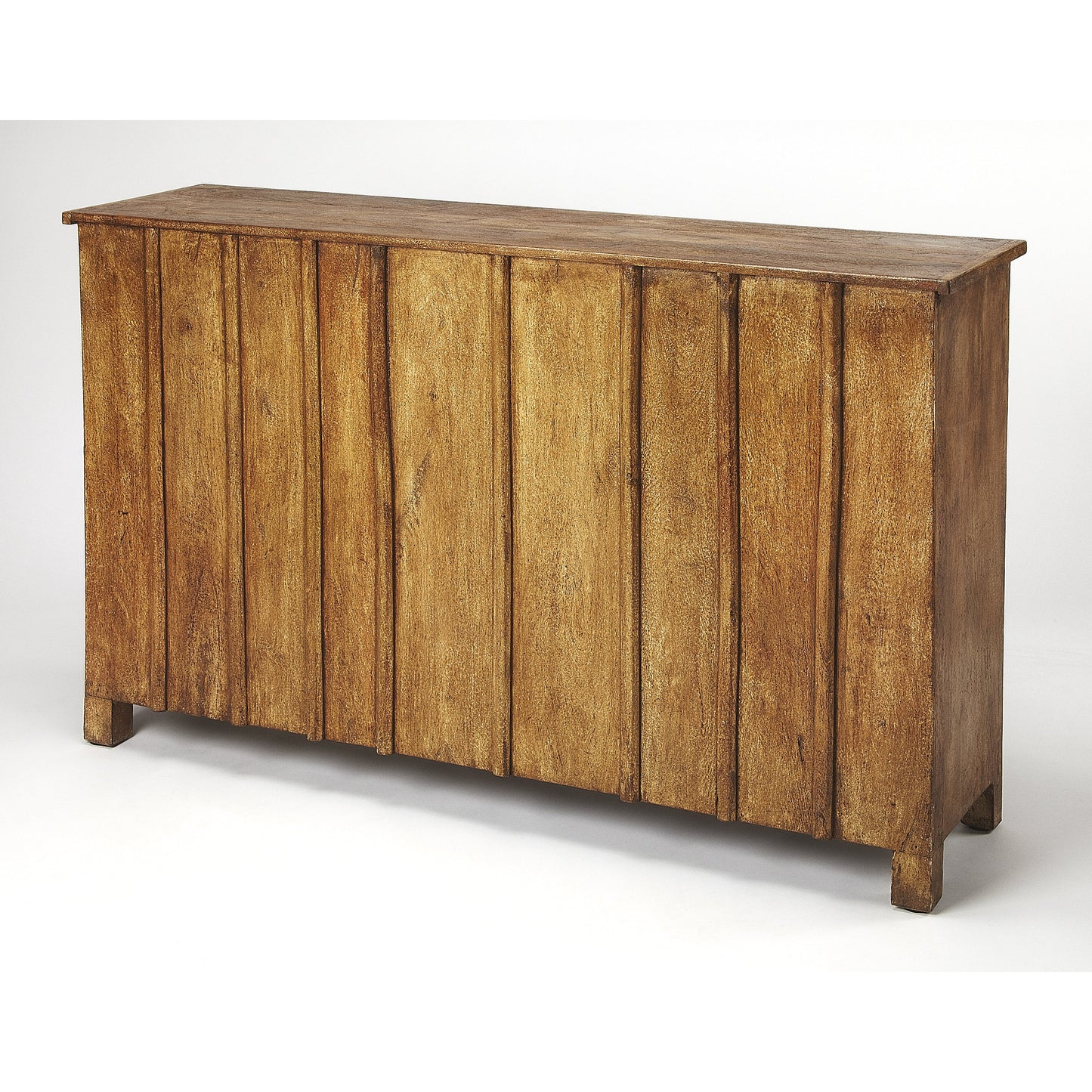 005 S-346243 | Additional Silo | Giddings Rustic Sideboard by Butler Specialty Company in medium brown and mountain lodge. Made from acacia wood solids, black finished iron hardware in a rustic style.