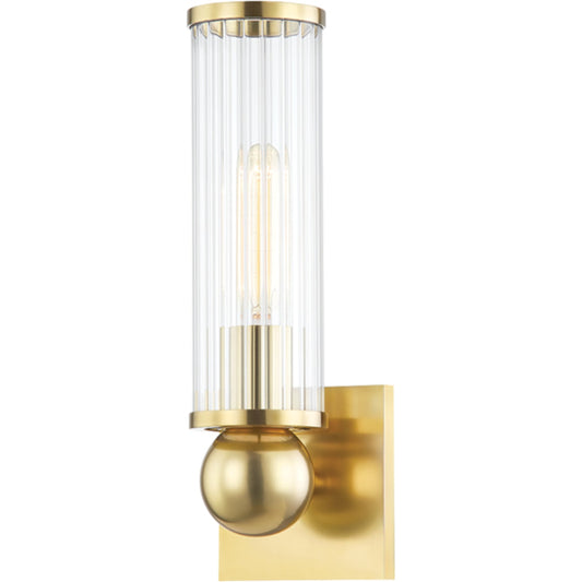 Malone Wall Sconce by Hudson Valley. Made from steel in a transitional style.