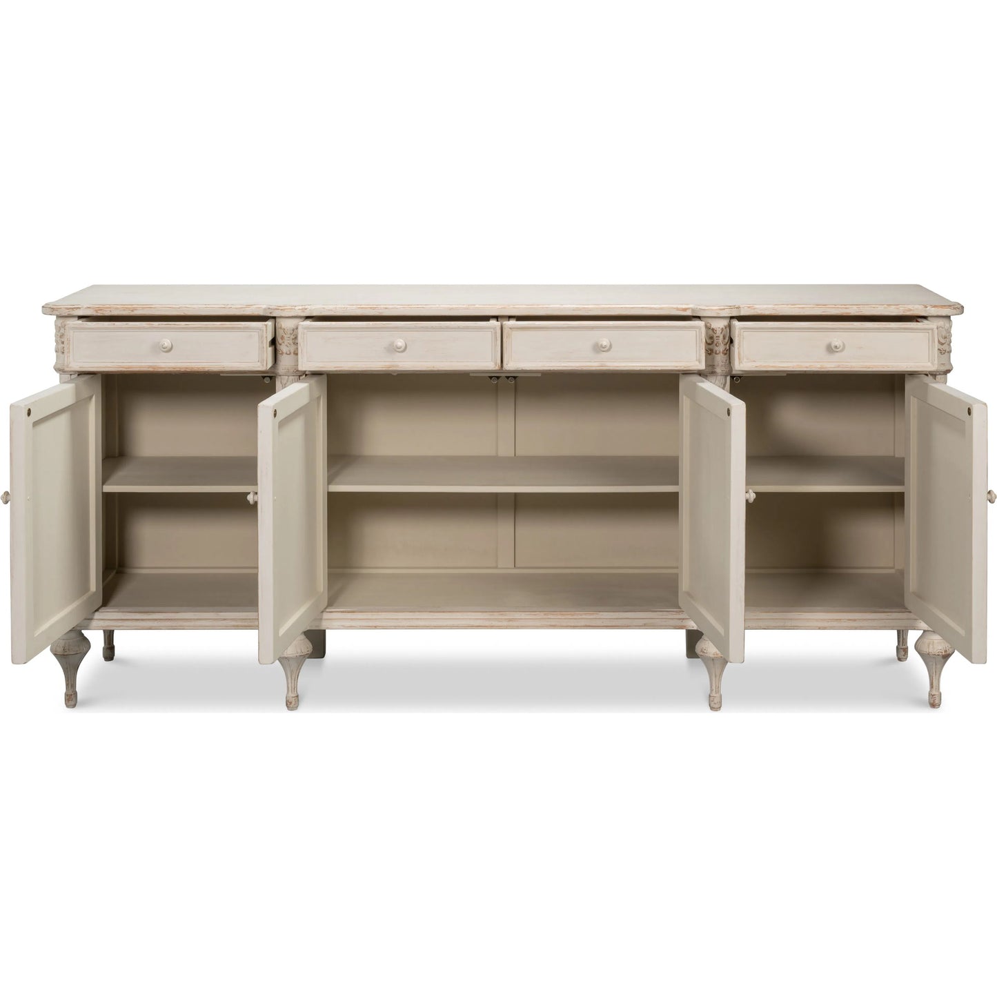 004 SI-2462103 | Additional Silo | Lilac Sideboard by Sarreid Ltd. in white pine. Made from unique in a traditional style.