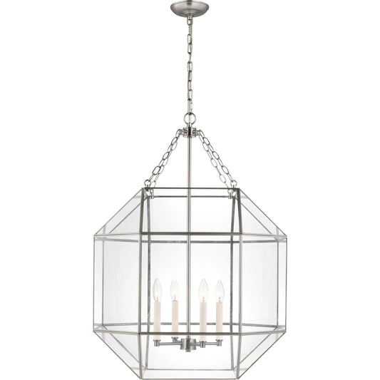 Morrison Large Four Light Lantern by Visual Comfort & Co.. Made from steel in a modern style.