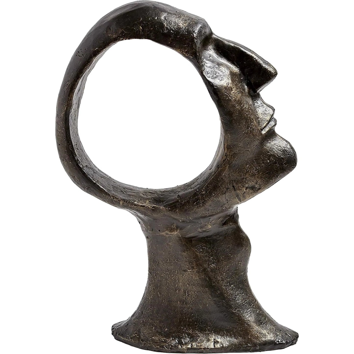 002 SR-701411 | Additional Silo | Hollow Head Man by Global Views in bronze. Made from iron in a eclectic & global style.