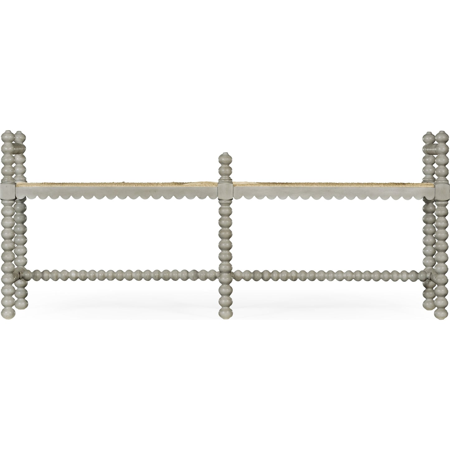 002 SR-846568 | Additional Silo | William Yeoward Bellingham Double Bench by Jonathan Charles in grey and country gray. Made from acacia in a cottage & farmhouse style.