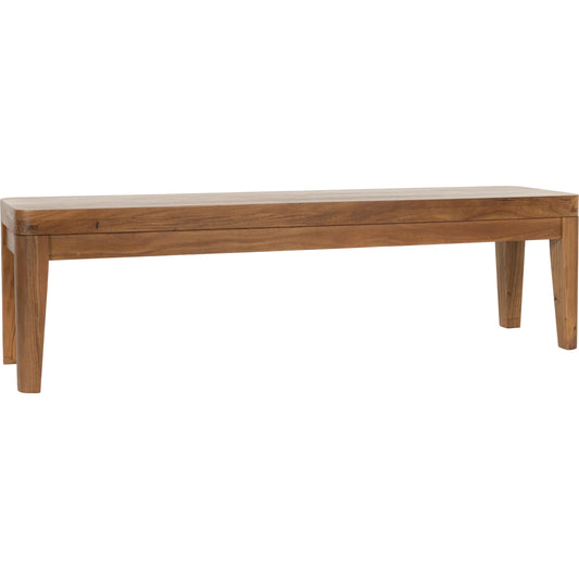 Arno Acacia Wood Bench by Classic Home in natural. Made from acacia in a transitional style.